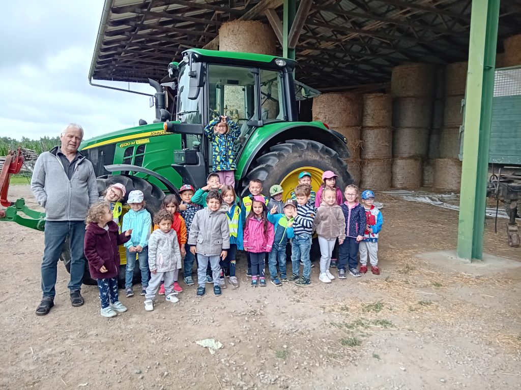 Die Katzengruppe besucht den Bio-Bauernhof der Familie Rossmann