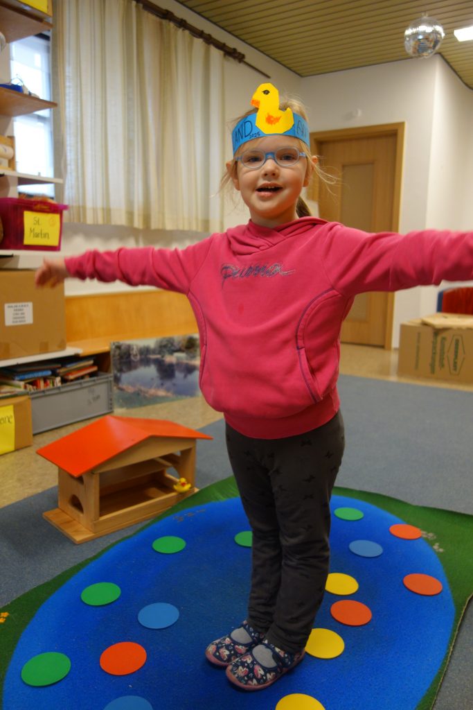 Entenland in der Igelgruppe für die Mittelkinder.