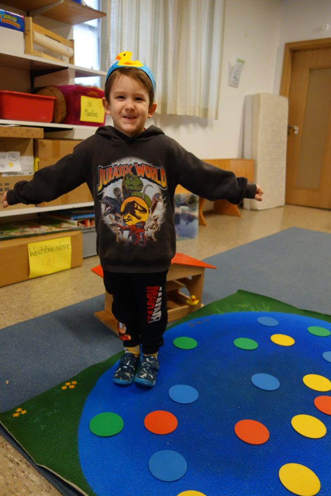 Entenland in der Igelgruppe für die Mittelkinder.