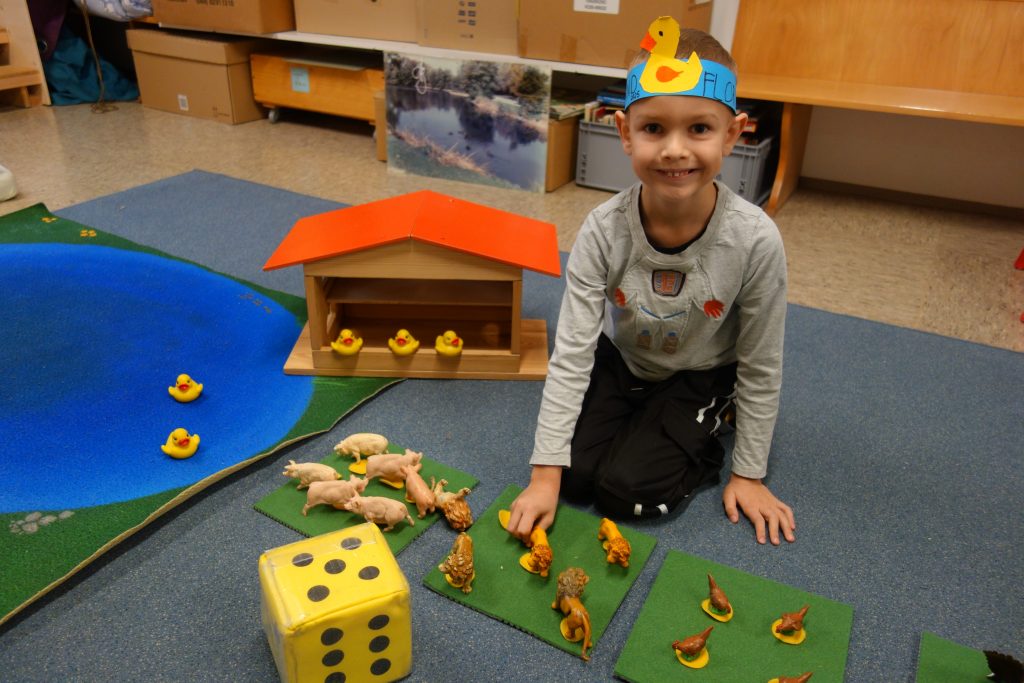 Entenland in der Igelgruppe für die Mittelkinder.