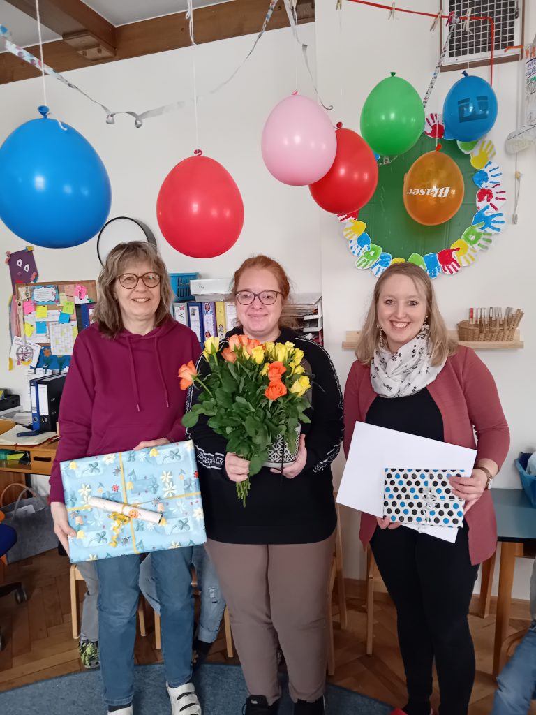 Verabschiedung unserer Kinderpflegerin Frau Schenker