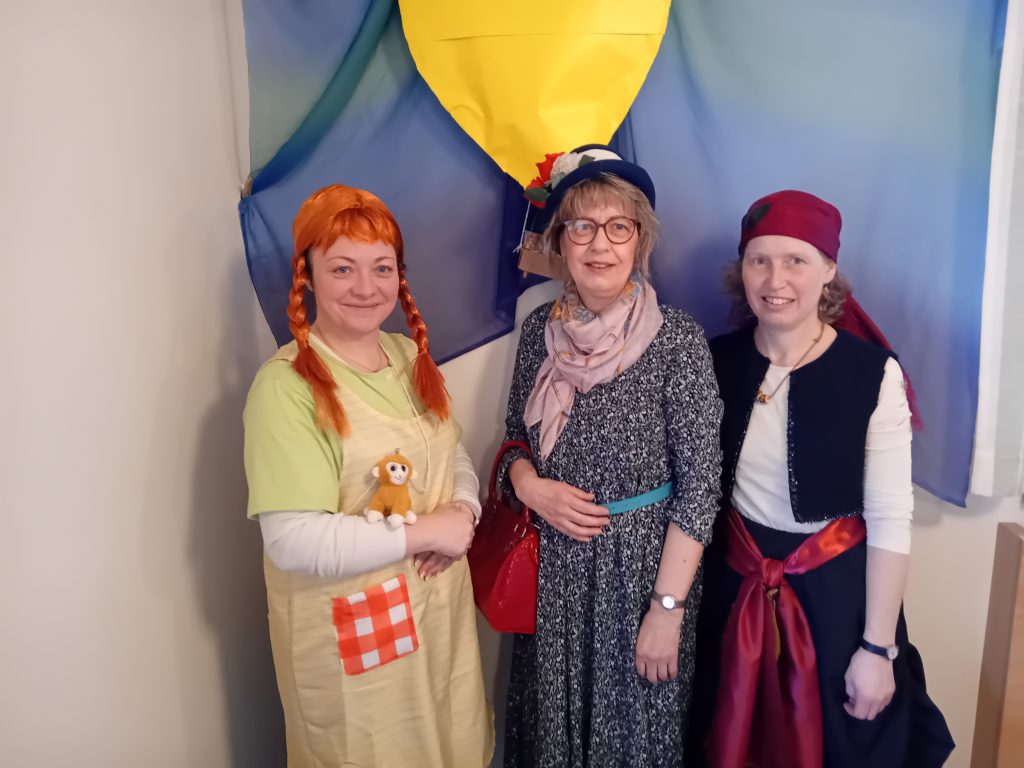 Faschingsfeier in der Katzengruppe.