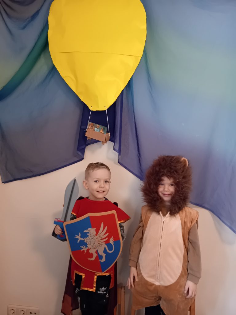 Faschingsfeier in der Katzengruppe.