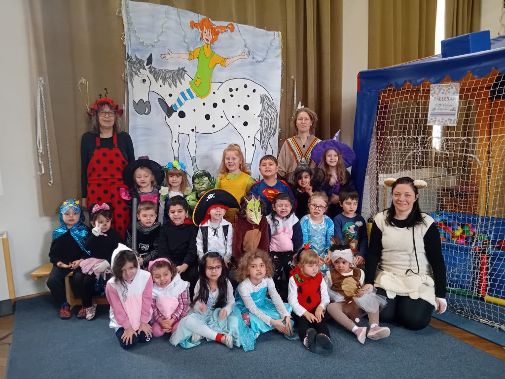 Fasching in der Katzengruppe.