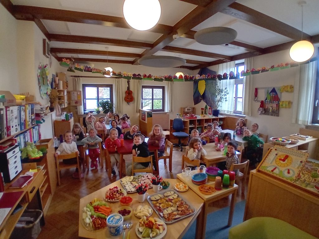 Gesundes Frühstück DANKE an die Eltern fürs herrichten