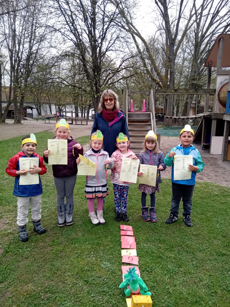 Urkunde für das Zahlenland - Projekt